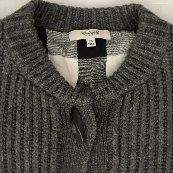 MADEWELL MERINO WOOL ALPACA BLEND CARDIGAN SWEATER - Picture 9 of 14